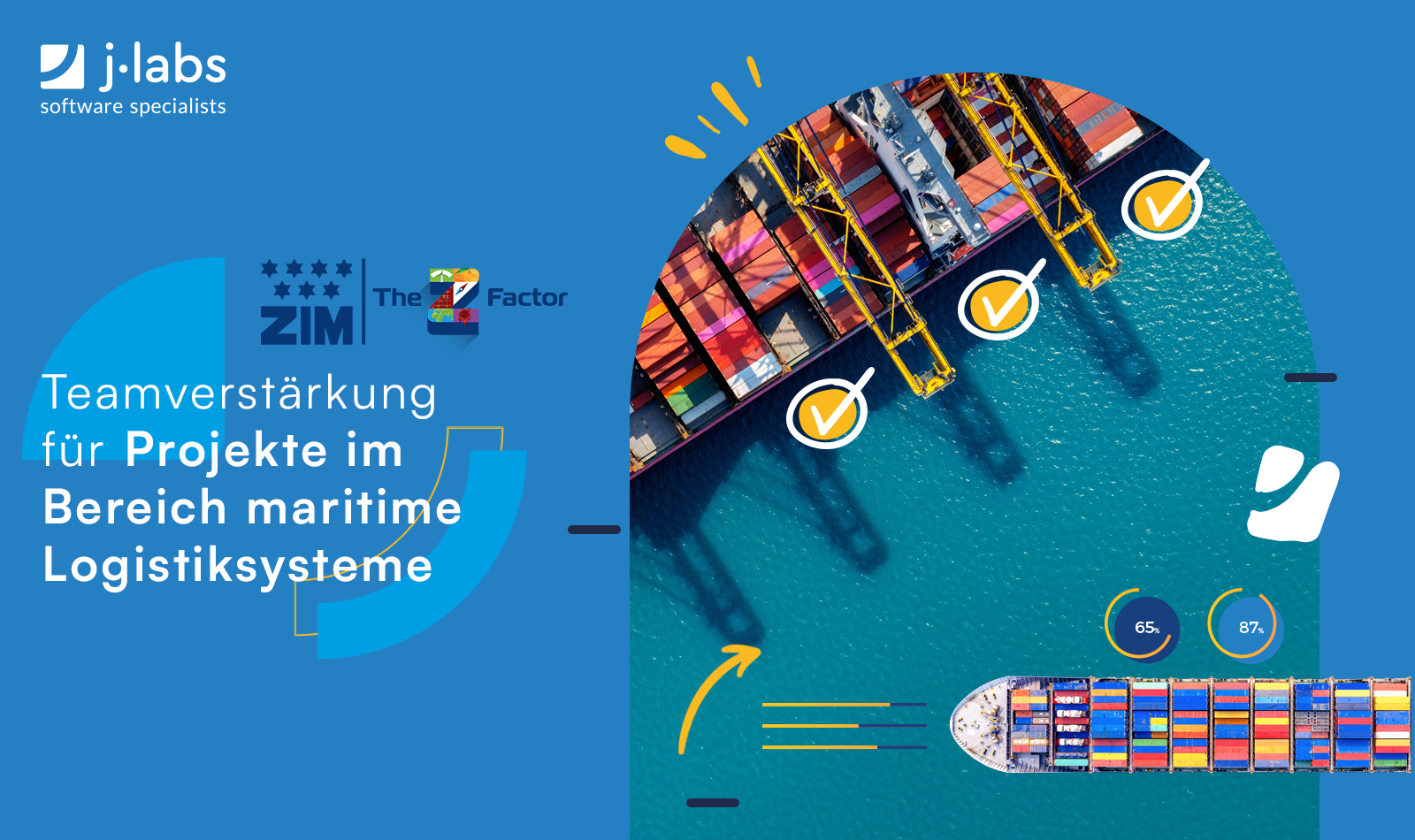 Teamverstärkung für Projekte im Bereich maritime Logistiksysteme