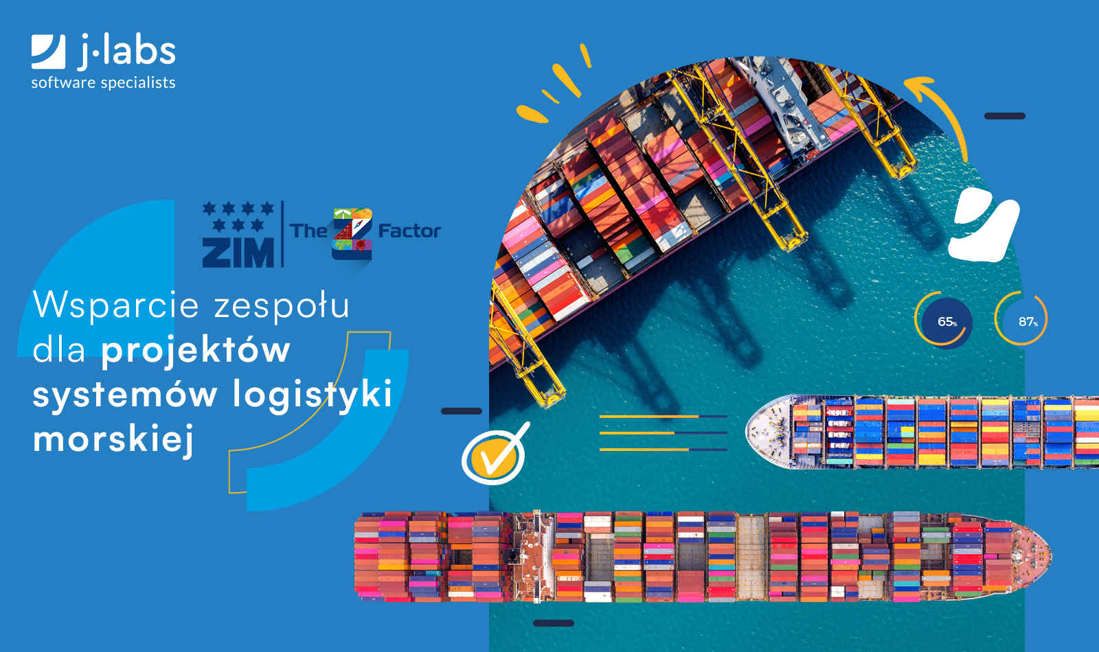 Wsparcie zespołu dla projektów systemów logistyki morskiej