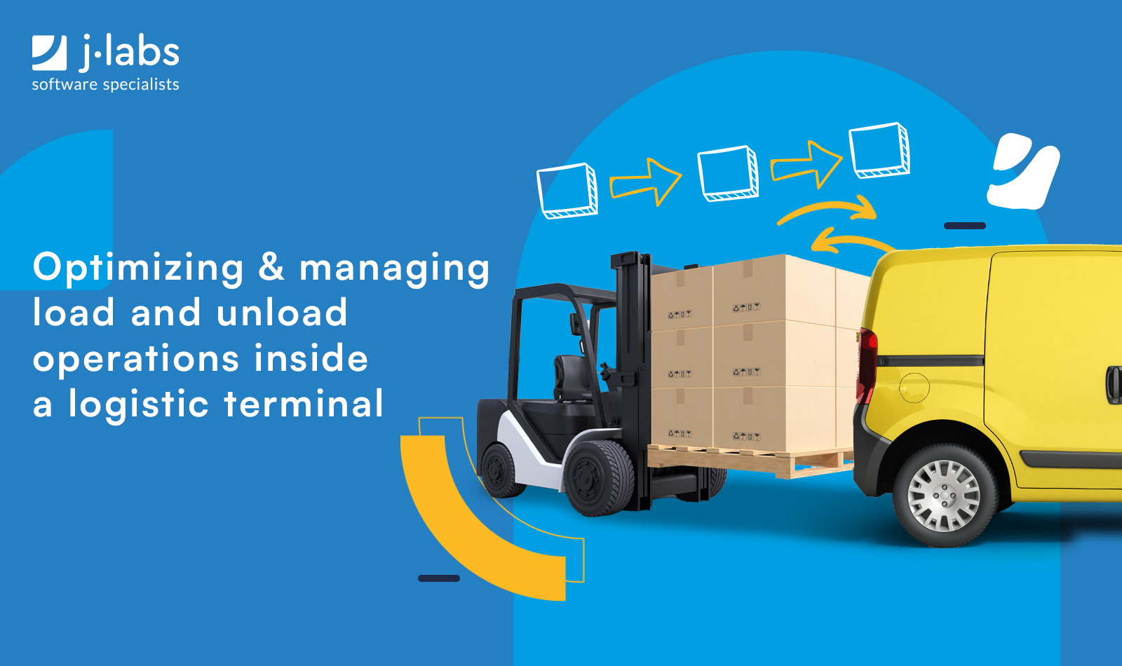 Optimizing and managing load and unload operations inside a logistic terminal
